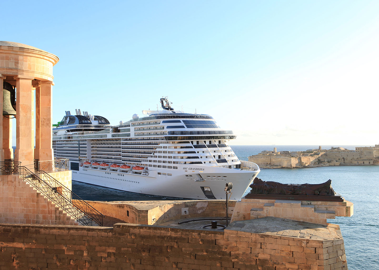 MSC Grandiosa makes first call to Valletta