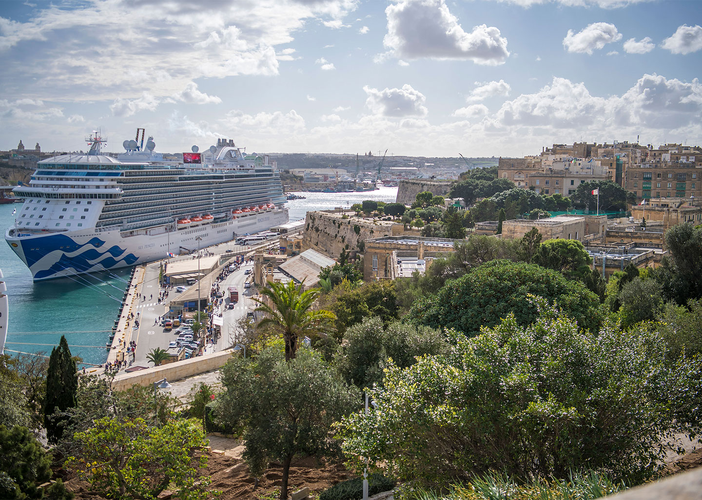 Sky Princess, Princess Cruises’ latest newbuild visits Valletta